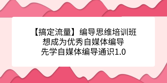 【搞定流量】编导思维培训班，想成为优秀自媒体编导先学自媒体编导通识1.0-小奔自媒体