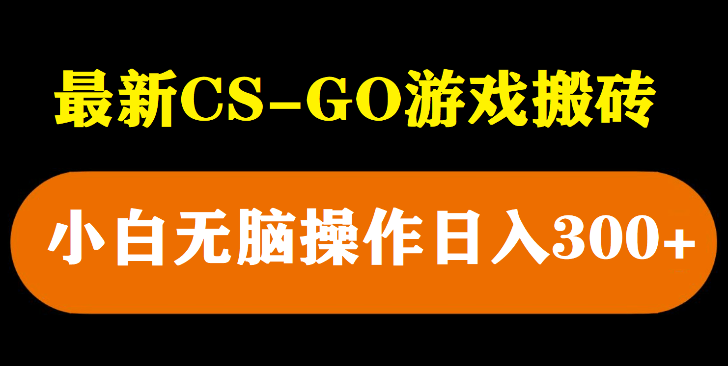 最新csgo游戏搬砖游戏，无需挂机小白无脑也能日入300-小奔自媒体