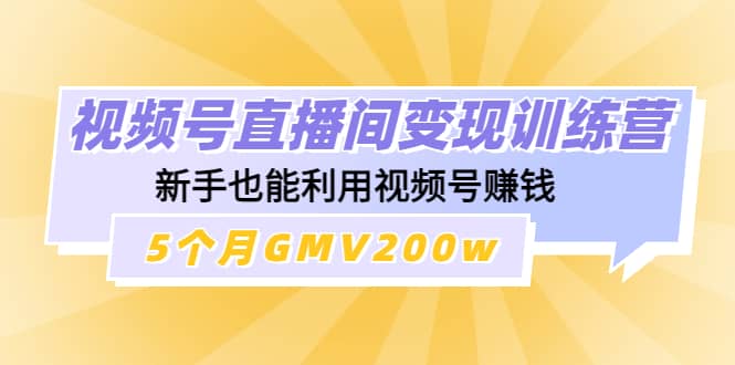 视频号直播间变现训练营-小奔自媒体
